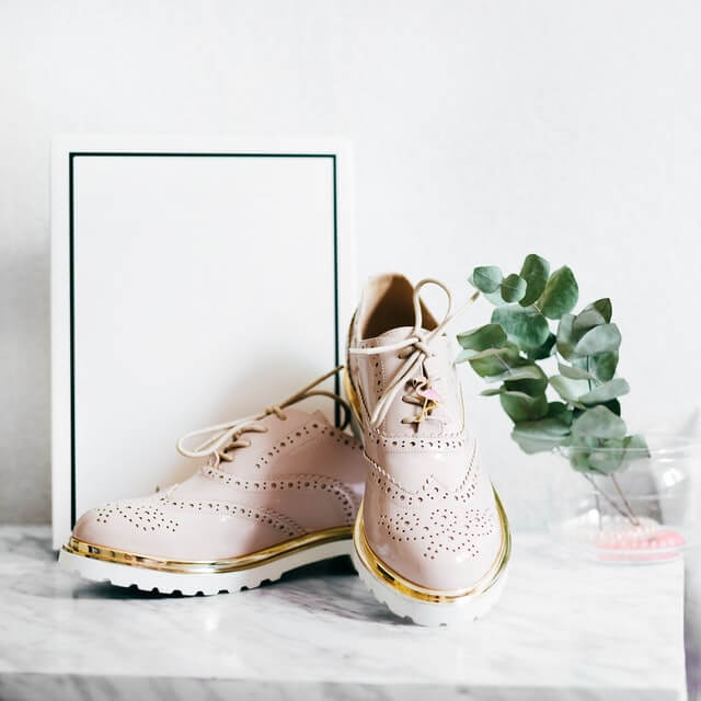 Pink Gold Oxford Sneakers