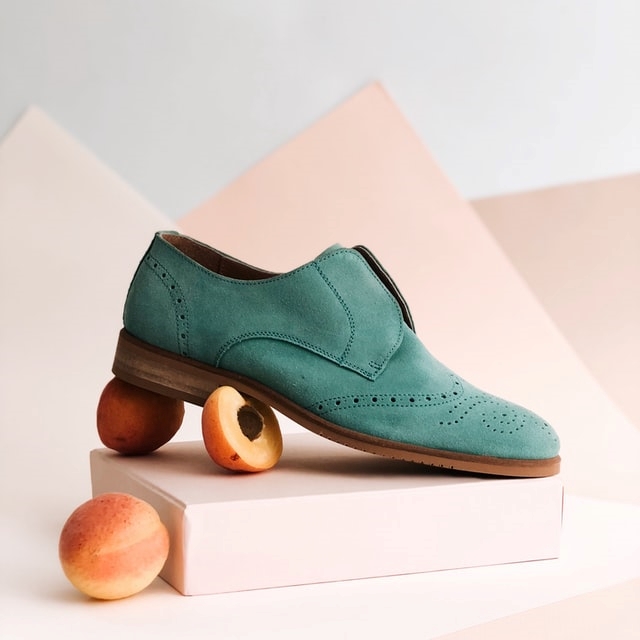 Green Suede Loafers