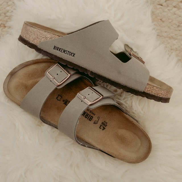 Khaki Birkenstock Sandals