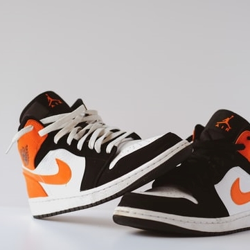 Black Orange Nike Sneakers
